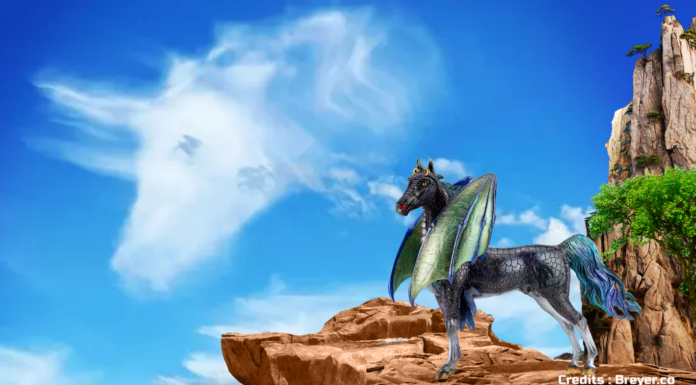 Merlin Dragon Horse Model Merlin Breyer Dragon Horse